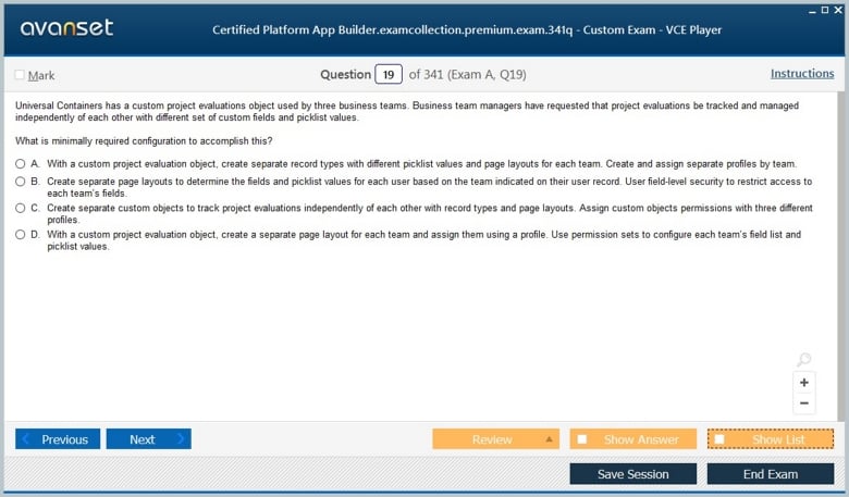 Certified Platform App Builder Premium VCE Screenshot #3